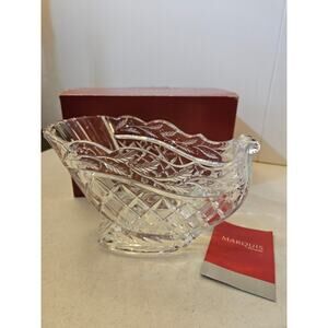 Marquis by Waterford Holiday Sleigh Christmas Crystal Bowl in original box